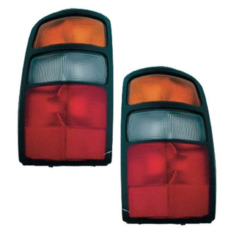 Replace® - Driver and Passenger Side Replacement Tail Light Lens and Housings (Value Line)