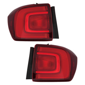 Replace® - Driver and Passenger Side Outer Replacement Tail Lights (CAPA Certified)