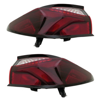Replace® - Driver and Passenger Side Outer Replacement Tail Lights (Standard Line)