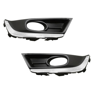 Replace® - Front Driver and Passenger Side Fog Light Bezel Set (Standard Line)