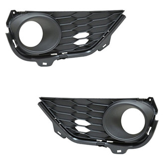 Replace® - Front Lower Driver and Passenger Side Bumper Grille Set (Standard Line)