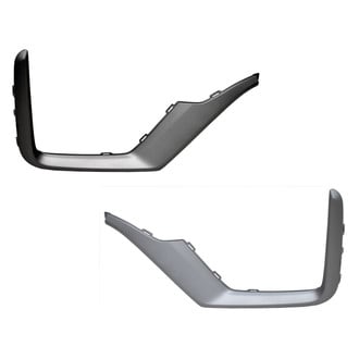 Replace® - Front Driver and Passenger Side Bumper Cover Molding Set (Standard Line)