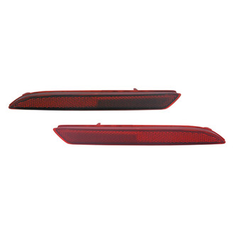 Replace® - Rear Driver and Passenger Side Bumper Reflector Set (CAPA Certified)