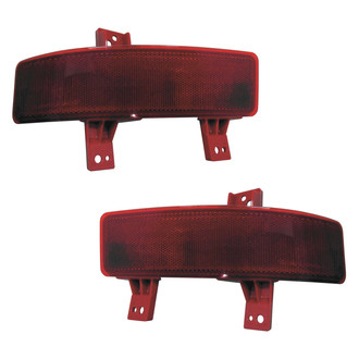 Replace® - Rear Driver and Passenger Side Bumper Reflector Set (CAPA Certified)