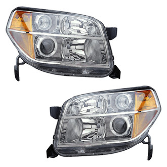 Replace® - Driver and Passenger Side Replacement Headlight Set Lens and Housing (CAPA Certified)