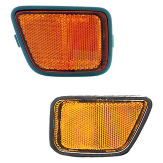 Replace® - Front Driver and Passenger Side Bumper Reflector Set (CAPA Certified)