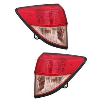 Replace® - Driver and Passenger Side Outer Replacement Tail Lights (CAPA Certified)
