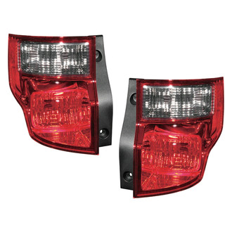 Replace® - Driver and Passenger Side Replacement Tail Light Lens and Housings (Standard Line)