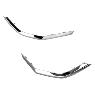Replace® - Rear Driver and Passenger Side Bumper Cover Molding Set (Standard Line)