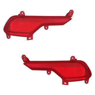 Replace® - Rear Driver and Passenger Side Bumper Reflector Set (CAPA Certified)