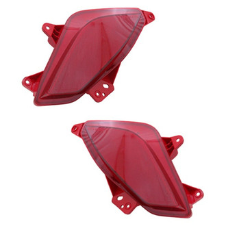 Replace® - Rear Driver and Passenger Side Bumper Reflector Set (CAPA Certified)