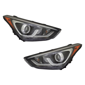 Replace® - Driver and Passenger Side Replacement Headlight Set (Standard Line)