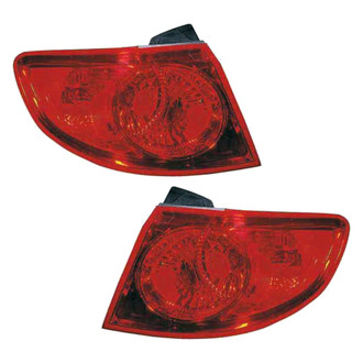 Replace® - Driver and Passenger Side Outer Replacement Tail Lights (Standard Line)