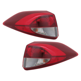 Replace® - Driver and Passenger Side Outer Replacement Tail Lights (CAPA Certified)