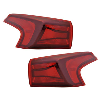 Replace® - Driver and Passenger Side Outer Replacement Tail Lights (CAPA Certified)