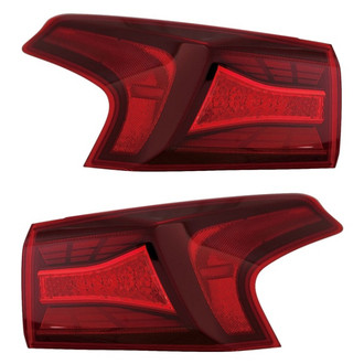 Replace® - Driver and Passenger Side Outer Replacement Tail Lights (CAPA Certified)