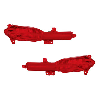 Replace® - Rear Driver and Passenger Side Bumper Reflector Set (CAPA Certified)