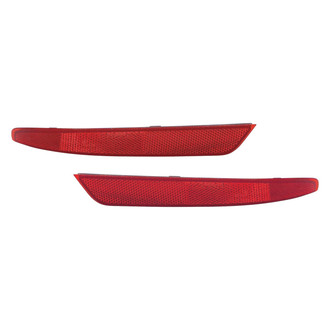 Replace® - Rear Driver and Passenger Side Bumper Reflector Set (CAPA Certified)