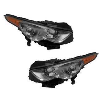 Replace® - Brand New OE Driver and Passenger Side Replacement Headlight Set Lens and Housing