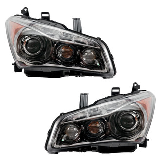 Replace® - Brand New OE Driver and Passenger Side Replacement Headlight Set Lens and Housing