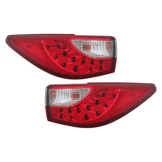 Replace® - Driver and Passenger Side Outer Replacement Tail Lights (CAPA Certified)
