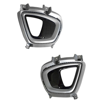 Replace® - Front Driver and Passenger Side Fog Light Bezel Set (CAPA Certified)
