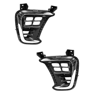 Replace® - Front Driver and Passenger Side Fog Light Bezel Set (Standard Line)