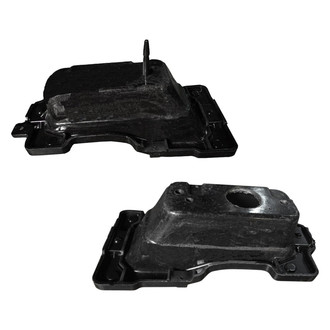 Replace® - Rear Driver and Passenger Side Bumper Reinforcement Bracket Set (CAPA Certified)