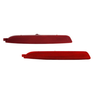 Replace® - Rear Driver and Passenger Side Bumper Reflector Set (CAPA Certified)