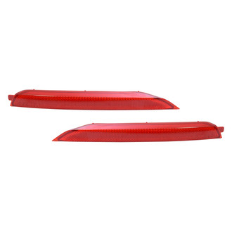 Replace® - Rear Driver and Passenger Side Bumper Reflector Set (CAPA Certified)