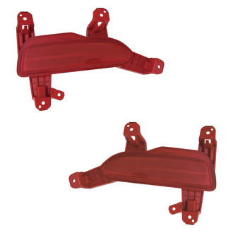 Replace® - Rear Driver and Passenger Side Bumper Reflector Set (CAPA Certified)