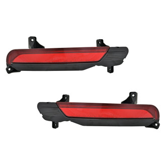 Replace® - Rear Driver and Passenger Side Bumper Reflector Set (Standard Line)