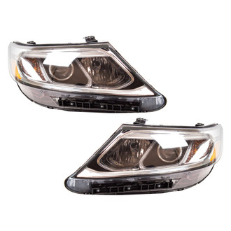 Replace® - Driver and Passenger Side Replacement Headlight Set (CAPA Certified)