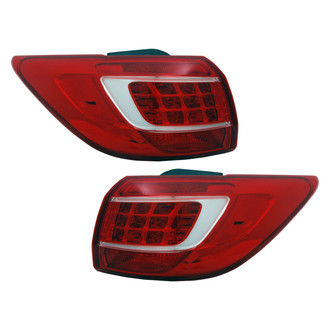 Replace® - Brand New OE Driver and Passenger Side Outer Replacement Tail Lights