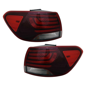 Replace® - Driver and Passenger Side Outer Replacement Tail Lights (CAPA Certified)