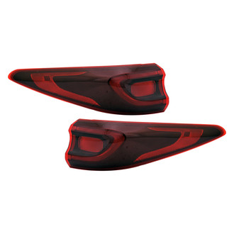 Replace® - Driver and Passenger Side Outer Replacement Tail Lights (CAPA Certified)