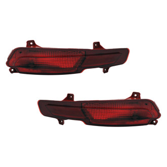 Replace® - Rear Driver and Passenger Side Bumper Reflector Set (Standard Line)