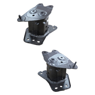 Replace® - Rear Driver and Passenger Side Bumper Impact Bar Bracket Set (CAPA Certified)