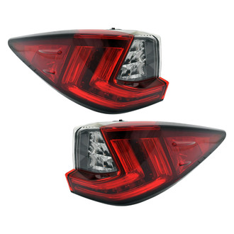 Replace® - Driver and Passenger Side Outer Replacement Tail Lights (CAPA Certified)