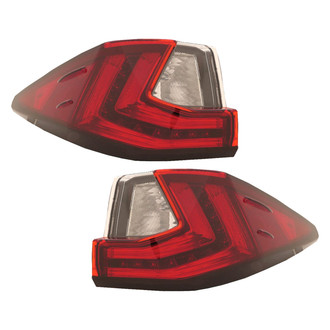 Replace® - Driver and Passenger Side Outer Replacement Tail Lights (CAPA Certified)
