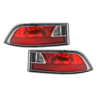 Replace® - Driver and Passenger Side Inner Replacement Backup Light Lens and Housings (CAPA Certified)