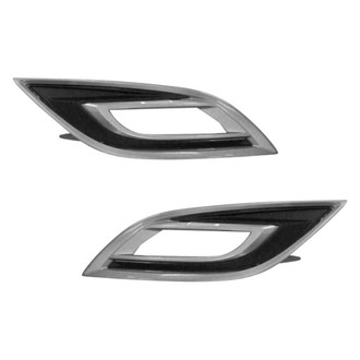 Replace® - Front Driver and Passenger Side Fog Light Bezel Set (Standard Line)