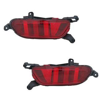 Replace® - Rear Driver and Passenger Side Bumper Reflector Set (CAPA Certified)