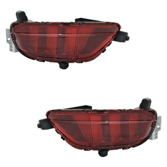 Replace® - Rear Driver and Passenger Side Bumper Reflector Set (Standard Line)