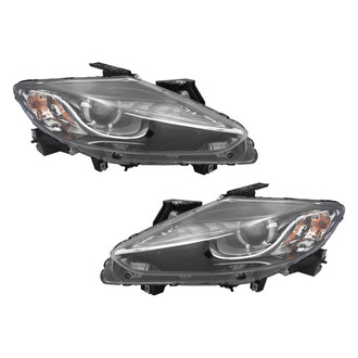Replace® - Brand New OE Driver and Passenger Side Replacement Headlight Set Lens and Housing