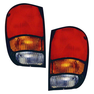 Replace® - Driver and Passenger Side Replacement Tail Light Lens and Housings (CAPA Certified)