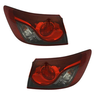 Replace® - Driver and Passenger Side Outer Replacement Tail Lights (CAPA Certified)