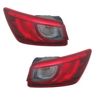 Replace® - Driver and Passenger Side Outer Replacement Tail Lights (CAPA Certified)