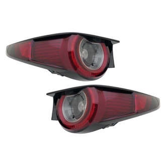 Replace® - Driver and Passenger Side Outer Replacement Tail Lights (CAPA Certified)