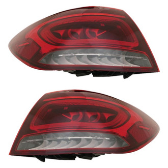 Replace® - Driver and Passenger Side Outer Replacement Tail Lights (CAPA Certified)